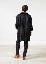 Neoprene Flower Coat in Black
