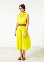 Balloon Cotton Dress in Yellow
