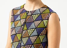 Triangle Sleeveless Dress in Multi
