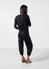 Boat Neck Top in Black
