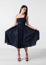 One Shoulder Dress in Navy
