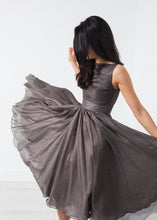 Voile Dress in Grey Pearl
