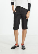 Square Stitch Knee Short in Black
