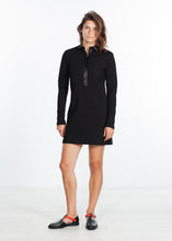 Fleece Jersey Dress in Black

