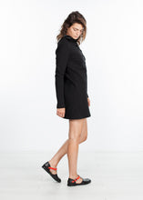 Fleece Jersey Dress in Black
