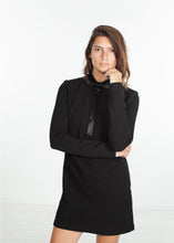 Fleece Jersey Dress in Black
