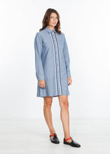 Chambray Shirtdress in Blue
