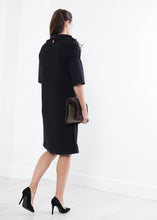 Ostrich Plume Dress in Black
