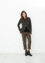 Sueded Cotton Pant in Khaki
