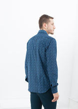 Western Arkansas Button-Up in Blue Floral
