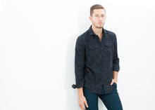 Western Arkansas Button-Up in Dark Hash Floral
