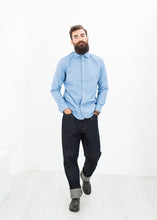 British Officer's Shirt in Sky Blue
