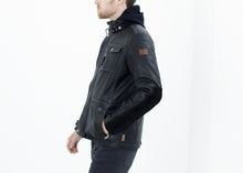 Prince Leather Field Jacket in Meteor
