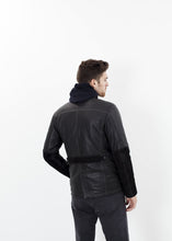 Prince Leather Field Jacket in Meteor

