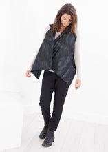 Quilted Mesh Waistcoat in Black/White
