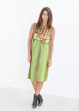 Silk Shift in Tweed and Net
