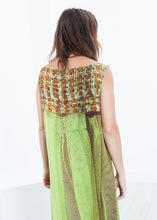 Silk Shift in Tweed and Net
