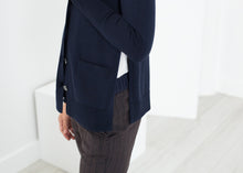 Square Cardigan in Navy
