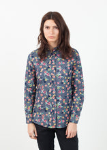 Long Sleeve Blouse in Black/Floral
