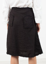 Wrap Snap Skirt in Black
