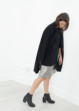 Border Dress in Black/Silver
