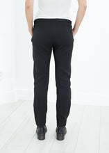 Side Zip Slim Pant in Black
