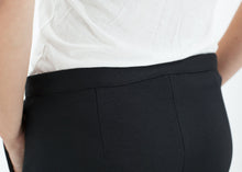 Side Zip Slim Pant in Black
