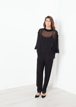 Poet Silk Sweater in Black
