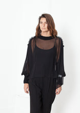 Poet Silk Sweater in Black
