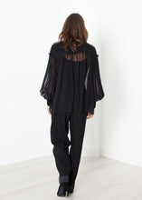 Poet Silk Sweater in Black
