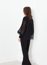 Poet Silk Sweater in Black
