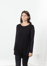 Laurier Tee in Black/Navy
