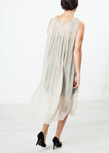 Chiffon Cape Back Dress in Sand
