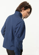 Full Collar Poplin Blouse in Navy
