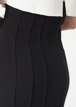 Layered Contrast Dress in Cream/Black
