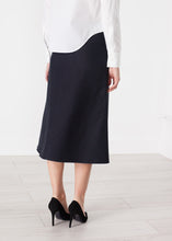 Tulle Pleat Skirt in Navy
