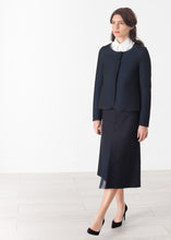 Weave Jacket in Black/Blue
