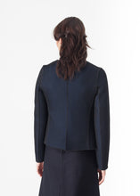 Weave Jacket in Black/Blue
