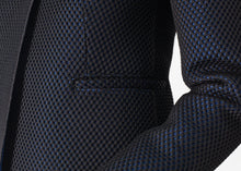 Weave Jacket in Black/Blue
