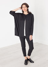 Unbalanced Cardigan in Black
