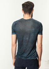 Melange T-Shirt in Navy/Black
