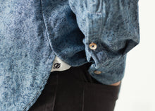 Floral Button-Up in Blue
