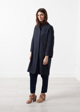 Woven Pleat Back Coat
