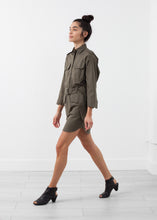 Belted Surplus Dress
