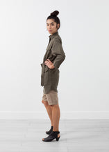 Belted Surplus Dress
