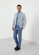 Seersucker Five Button Blazer
