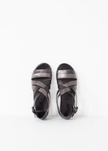 Wrap Sandal in Black/Steel
