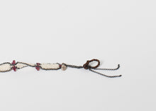 Garnet Bracelet in Frothy Pearl
