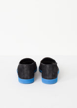 Suede Loafers - Black/Blue
