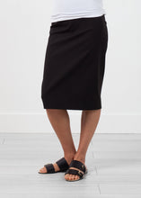 Long Pencil Skirt in Black
